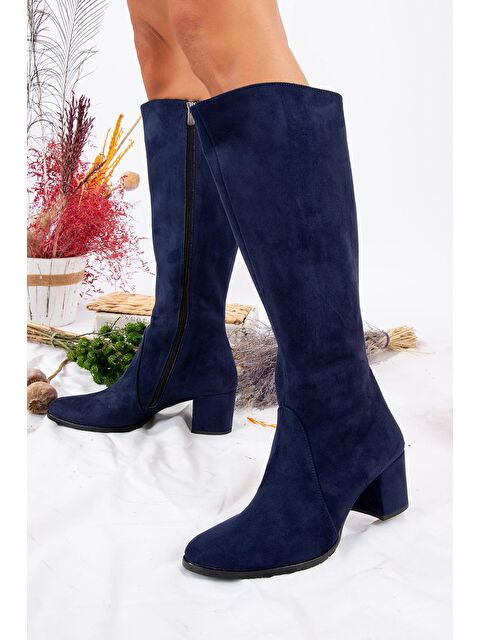 Fox Shoes A654252702 Lacivert Kadın Çizme - S000056182-21164