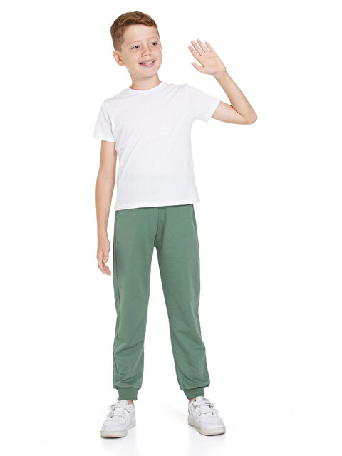 Myhanne Beli Lastikli Erkek Çocuk  Jogger Eşofman Altı 50707-1 - S000272763-18547