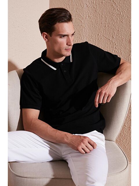 Buratti %100 Pamuk Regular Fit Düğmeli Polo Tişört 59023861 - S000009412-19351