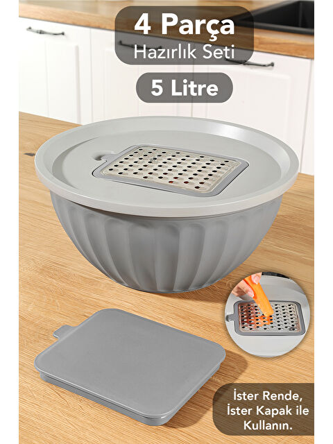 Meleni Home Kapaklı Saklama Kabı 5 l