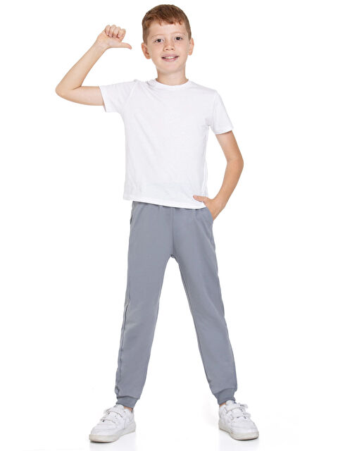 Myhanne Beli Lastikli Erkek Çocuk Jogger Eşofman Altı 50707-2 - S000273408-29666
