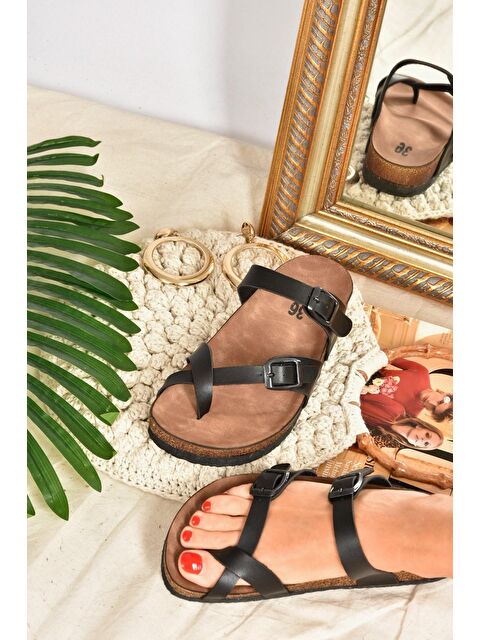 Fox Shoes K777613409 Siyah Kadın Terlik - S000052809-19351