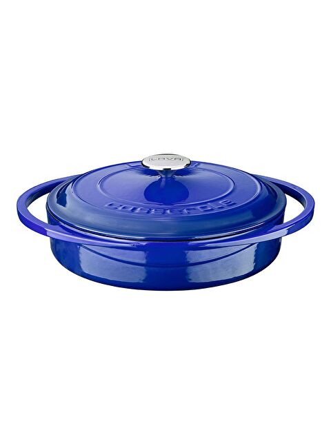 LAVA Çok Amaçlı Yayvan Tencere Döküm Demir Kapak Heritage Serisi Çap(Ø)28cm. - S000056667-17234