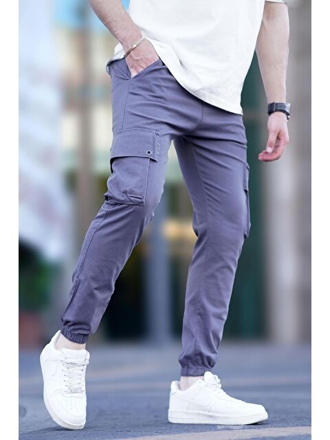 Madmext Erkek Gri Kargo Cep Pantolon 5647 - S000031660-20600