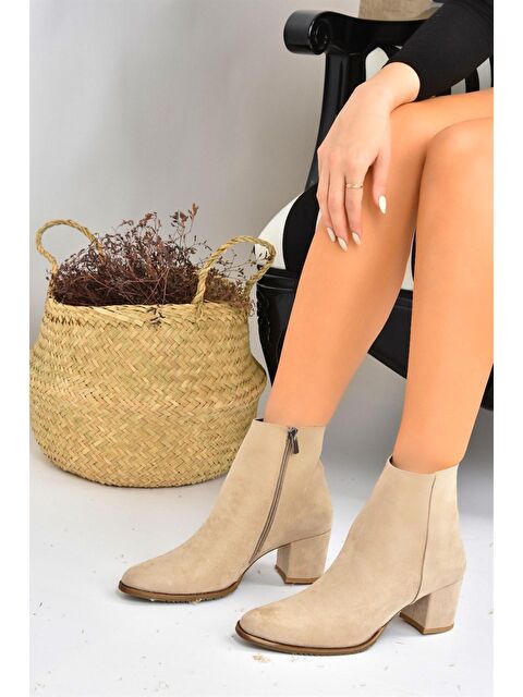 Fox Shoes G654013102 Bej Kadın Bot - S000054480-19928