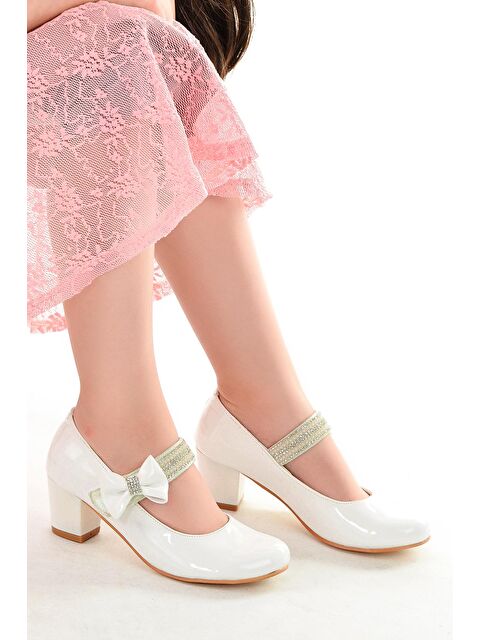 Kiko Kids Cameli Rugan Günlük Kız Çocuk 4 Cm Topuklu Abiye Ayakkabı - S000003068-20063