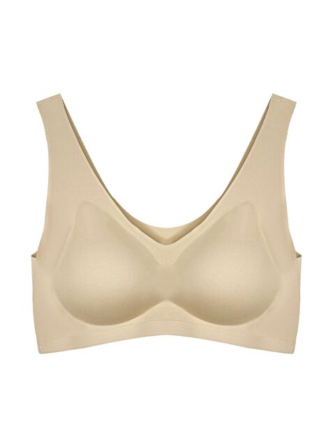 Cottonhill Ten Dikişsiz Lazer Kesim Sütyen Çıkarılabilir Pedli Kadın Hayalet Sütyen - S000407541-26407