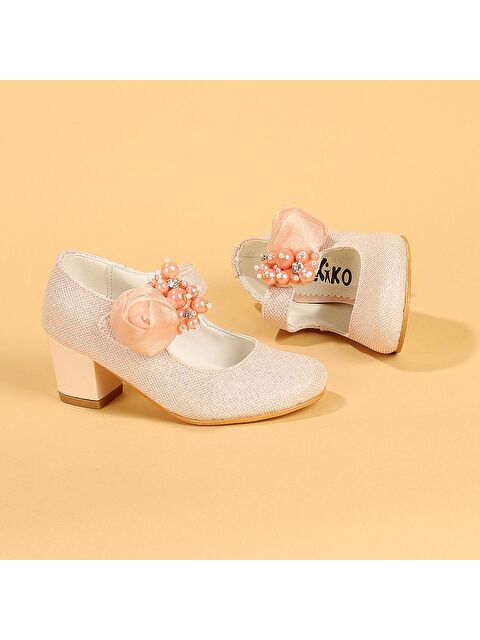 Kiko Kids Angelina Kum Simli Günlük Kız Çocuk 4 Cm Topuklu Abiye Ayakkabı - S000003059-23490
