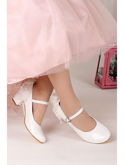 Kiko Kids Cara Rugan Günlük Kız Çocuk 4 Cm Topuklu Abiye Ayakkabı - S000003054-20063