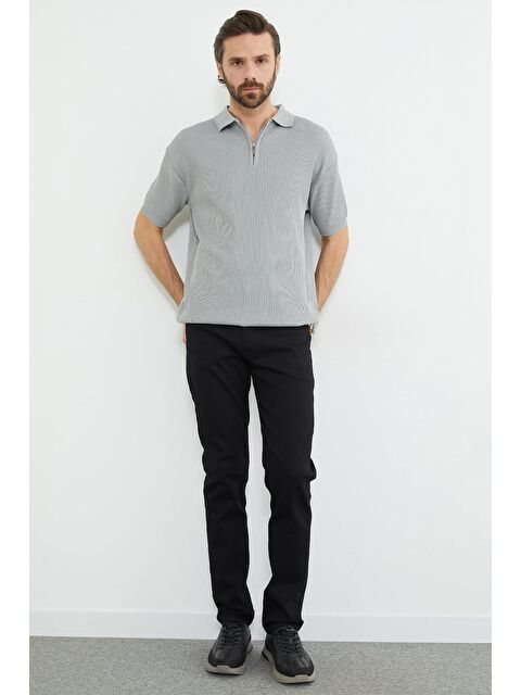 Fullamoda Fermuarlı Straight Jean Pantolon