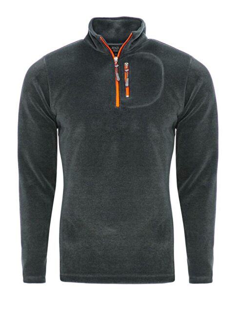 Genius Store Erkek Polar Renkli Yarım Fermuarlı Cepli Tactical Flecee - S000146405-33408