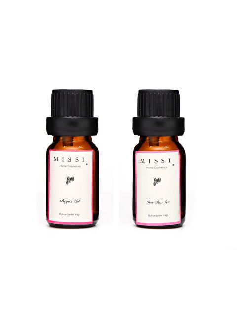 Missi 2'li Beyaz Gül & Iris Pudra Buhurdanlık EsansıI/Yağı - S000096480-19413