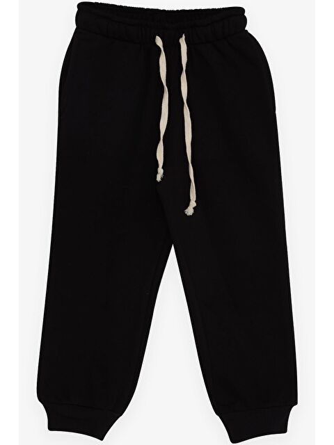 Breeze Kız Çocuk Eşofman Altı Cepli Bağcıklı Siyah (2-6 Yaş) - S000071699-19351