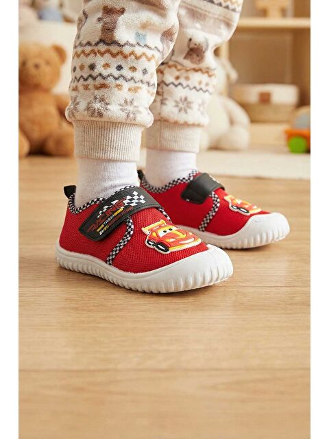 Gezer Yazlık Erkek Çocuk Rahat Taban Cırt Cırtlı Ayarlanabilir Keten Ev Kreş Günlük Ayakkabı