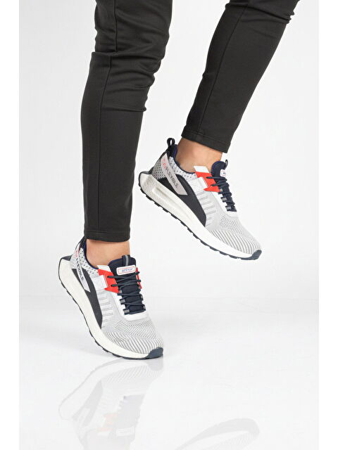 Walkway Beyaz Fileli Hafif Esnek Hafızalı Taban Erkek Spor Ayakkabı Bst-654 M - S000509087-20063