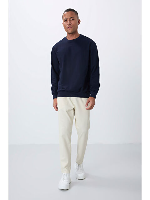 Air Jones Bej Yüzeyi Dokulu Standart Fit Erkek Eşofman Alt - 82155 - S000330220-19928