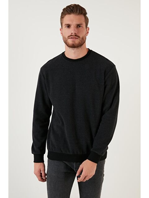 Buratti Slim Fit Bisiklet Yaka Pamuklu Büyük Beden Kazak 456201 - S000000790-29666