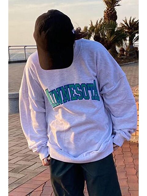 Madmext Gri Sweatshirt Mg1268 - S000032141-20600