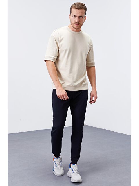 Tommylife Lacivert Fermuar Cepli Dar Kalıp  Erkek Jogger Eşofman Altı- 84343 - S000032275-21164