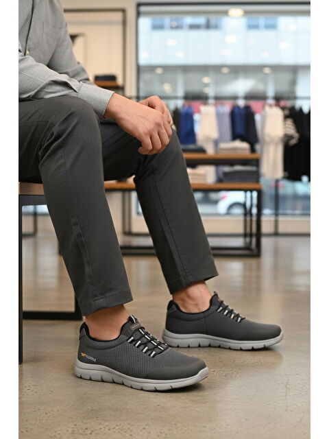 Walkway Füme Triko Hafif Erkek Spor Ayakkabı Flexible II M - S000367795-37483