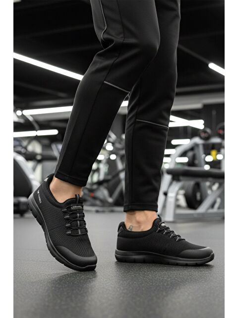 Walkway Siyah Triko Hafif Erkek Spor Ayakkabı Flexible II M - S000367795-22238