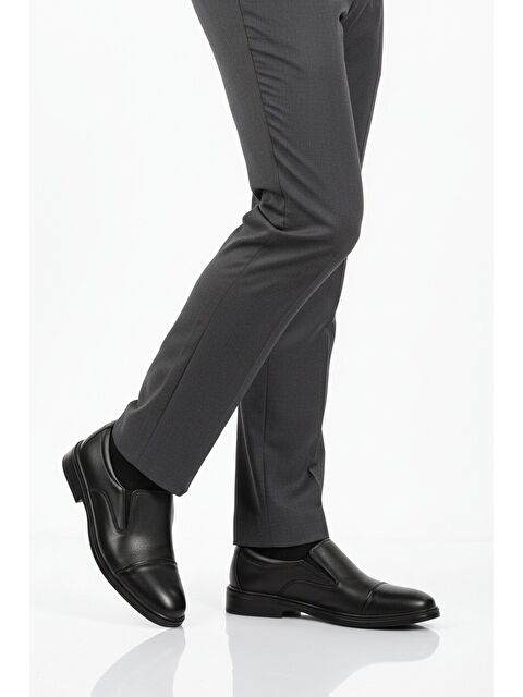 Ayakmod Siyah Hakiki Deri Jel Taban Anatomik Erkek Klasik Ayakkabı 425 M - S000449323-19351