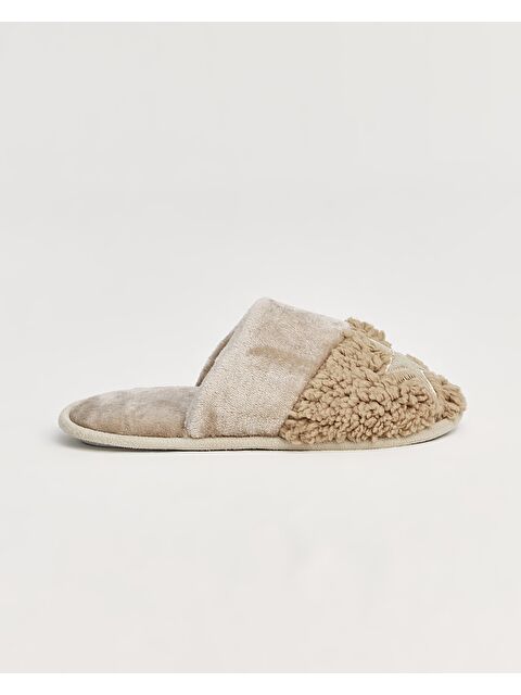 Chirpy Kadın Yıldız Detaylı Ev Terliği - YILİ - S000269009-19413