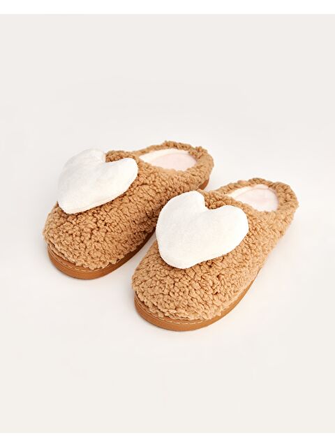 Chirpy Kadın Kalp Desenli Ev Terliği - HEART - S000275026-19413