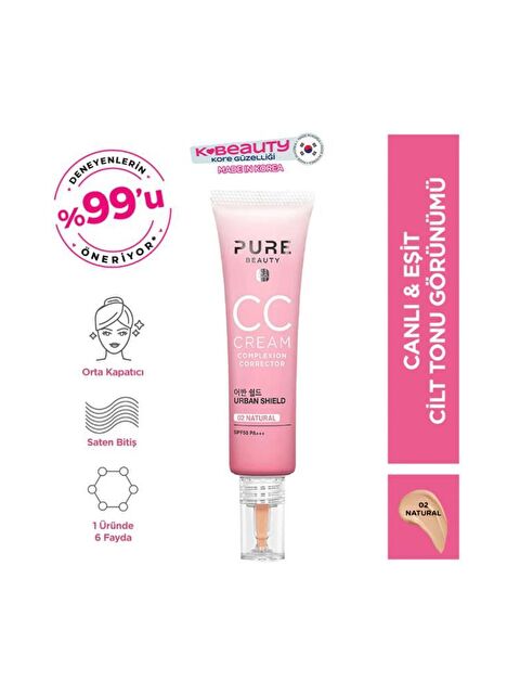 Pure Beauty Spf50 Aydınlık Verici Cc Cream 30 Ml - S000259486-10231
