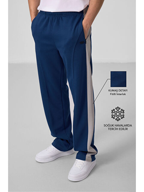 Tommylife Parlament Yüzeyi Dokulu Standart Fit Palazzo  Erkek Pantolon - 82171 - S000364486-37378