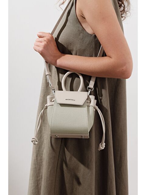 Manuka Kanvas Kapaklı Mini Çanta Çağla - S000401274-18194