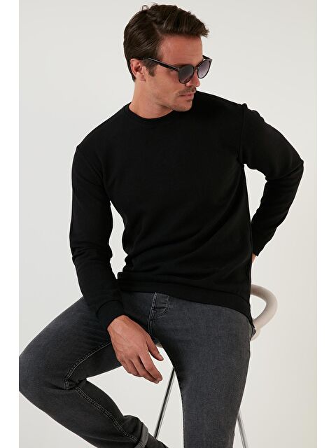 Buratti Slim Fit Bisiklet Yaka Pamuklu Büyük Beden Kazak 456201 - S000000790-19351