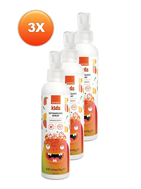 AVON Mango Kokulu Saç Açıcı Sprey 200 Ml. Üçlü Set - S000191373-10231