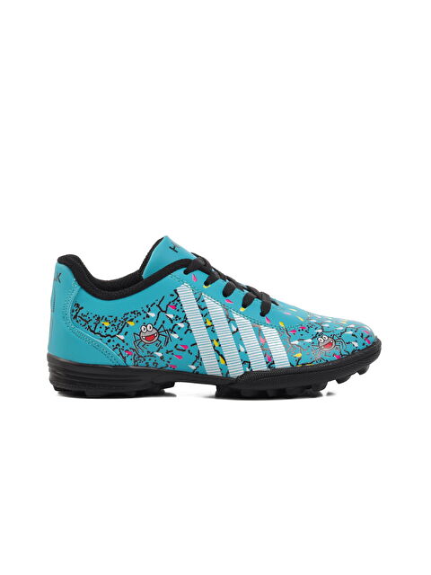 Ayakmod Turkuaz Çocuk Halı Saha Ayakkabısı Örümcek F