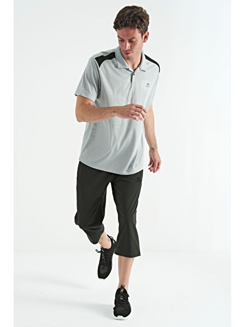 Tommylife Haki Bağcıklı Standart Kalıp Fermuar Cepli Aktif Spor Erkek Kapri - 83096 - S000144690-18547