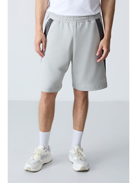 Tommylife Taş Pamuklu Kalın Yumuşak Dokulu Standart Fit Basic Erkek Şort  - 81280 - S000231622-25636