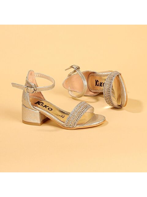 Kiko Kids Elinor Çatlak Günlük Kız Çocuk 3 Cm Topuklu Sandalet Abiye Ayakkabı - S000003061-20076