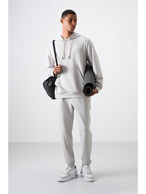 Air Jones Pamuklu Kalın Yumuşak Dokulu Comfort Fit Nakışlı Erkek Eşofman Takım - 85255 - S000191332-25636