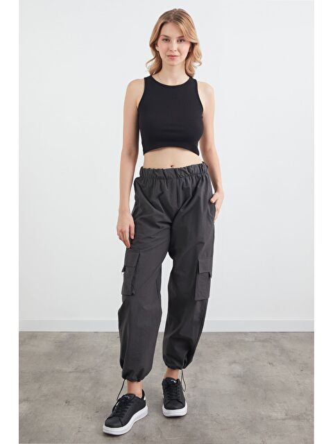 Fullamoda Paçası Stoperli Kargo Cepli Paraşüt Pantolon - S000398644-29666