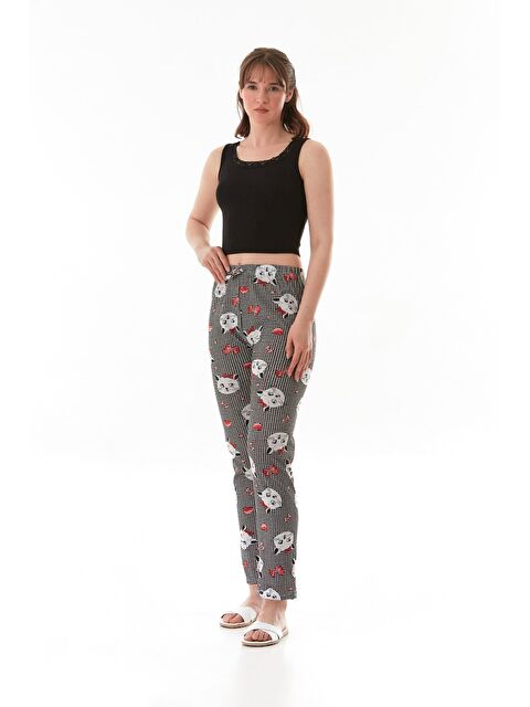 Fullamoda Limon Baskılı Pijama Altı - S000380604-19351