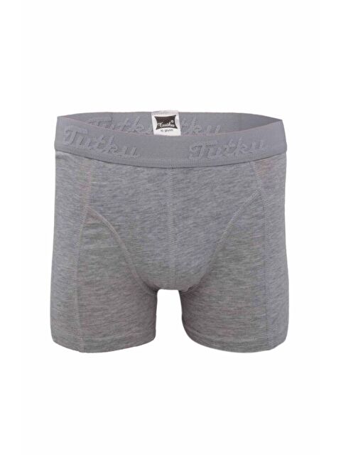 Tutku 6'lı Erkek Gri Elastan Boxer - S000218289-20600