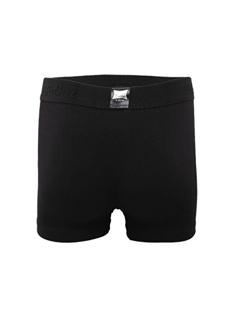 Tutku 6'lı Erkek Siyah Elastan Boxer - S000218289-19351
