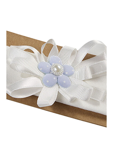 Panço Kız Çocuk Kurdelalı Beyaz Saç Bandı - S000449023-20063