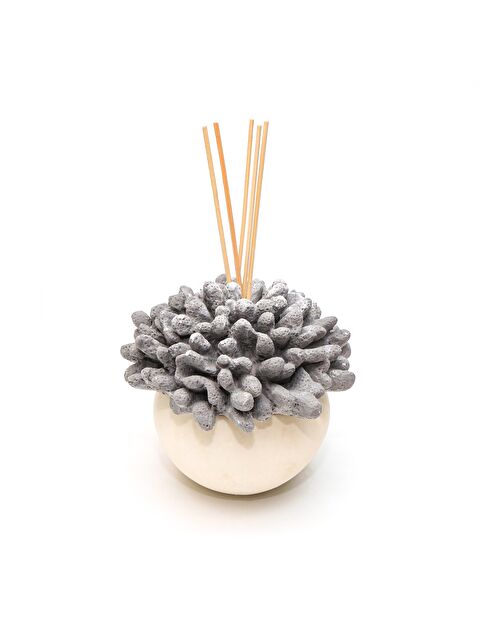 Missi Taştan Seramik 75 ml Gri Mercan Taşlı Black Vanilya Oda Kokusu - S000077495-19965