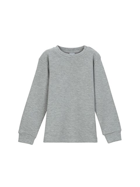 Lovetti Gri 2 Kız Bebek Patlı  Uzun Kol Tişört - S000053861-20600