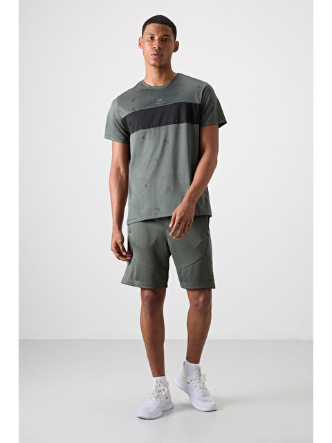 Tommylife Haki Polyester Kalın Yumuşak Comfort Fit Erkek Şort - 81271 - S000203437-18547