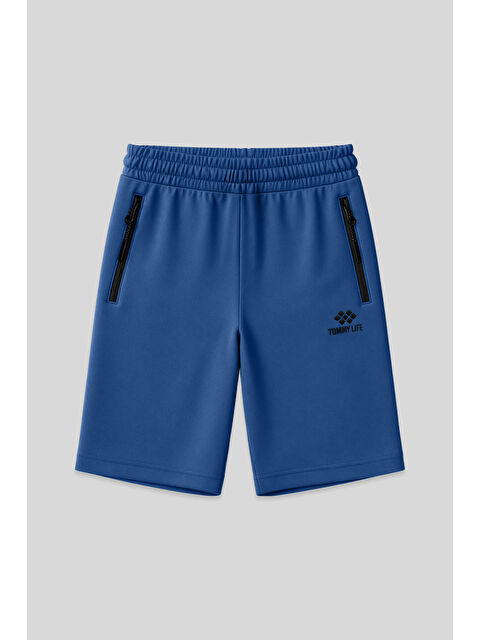 Tommylife Parlament Gizli Fermuar Arka Cepli Bağcıklı Standart Kalıp Erkek Şort - 81136 - S000030808-19393