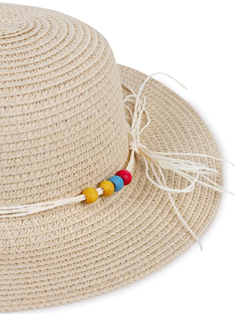 Civil Girls 6-9 YAŞ KIZ HASIR ŞAPKA - Bej - S000200636-19928