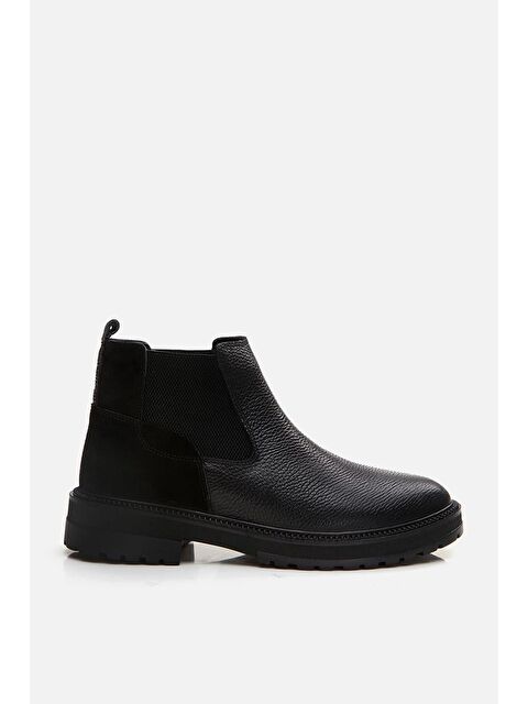 Yaya By Hotiç Hakiki Deri Siyah Erkek Günlük Bot - S000443974-19351