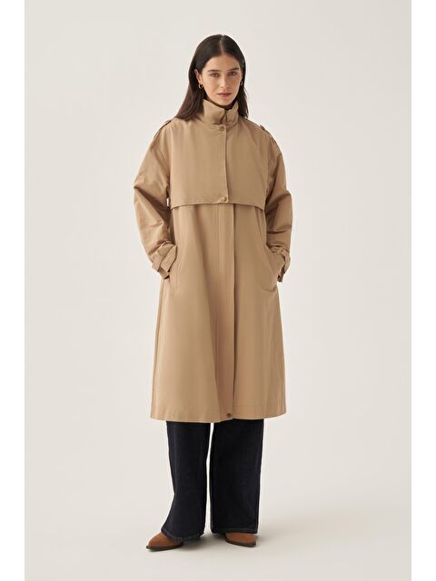 ALLDAY Bej-Cepli Rüzgarlıklı Trençkot - S000361808-19928